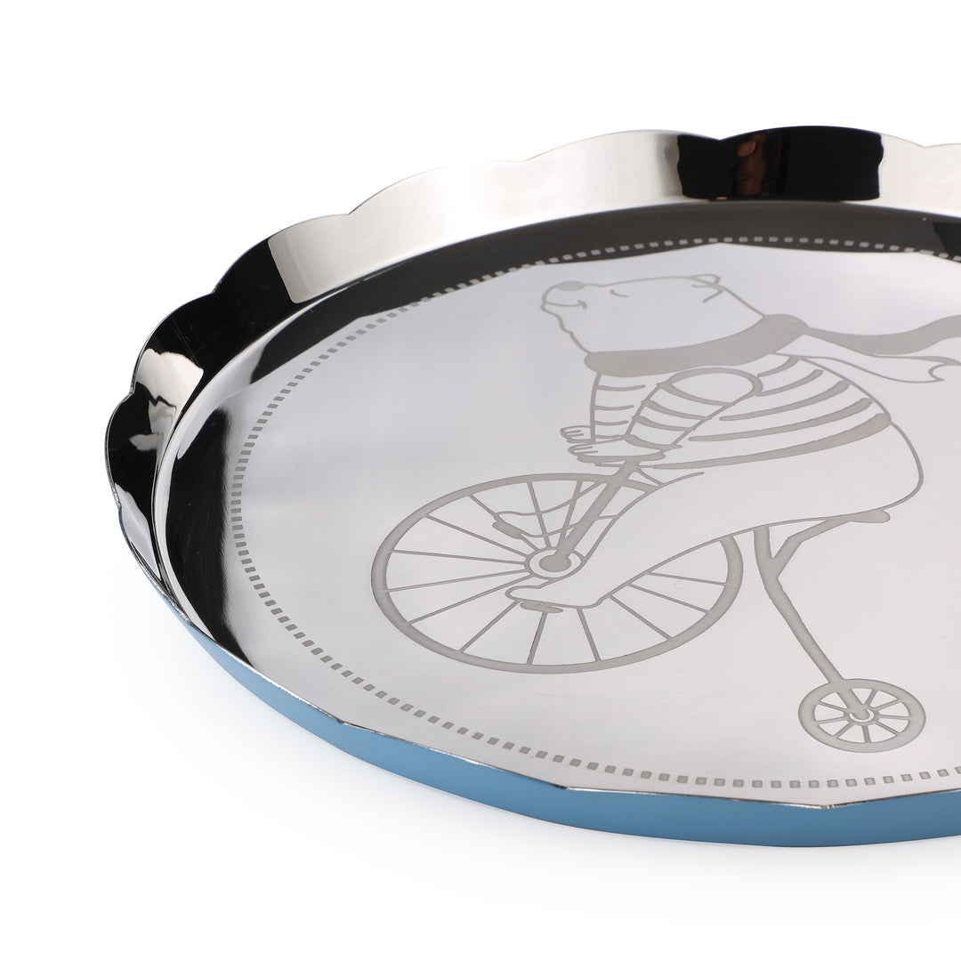 Carnival Bear Thali Blue Large