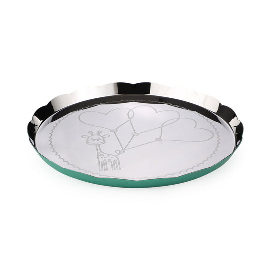 Carnival Giraffe Thali Large Green