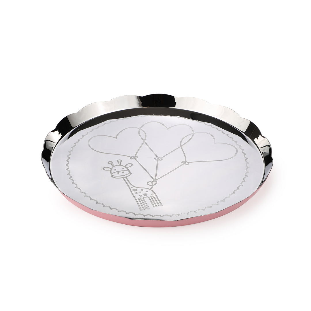 Carnival Giraffe Thali Large Pink