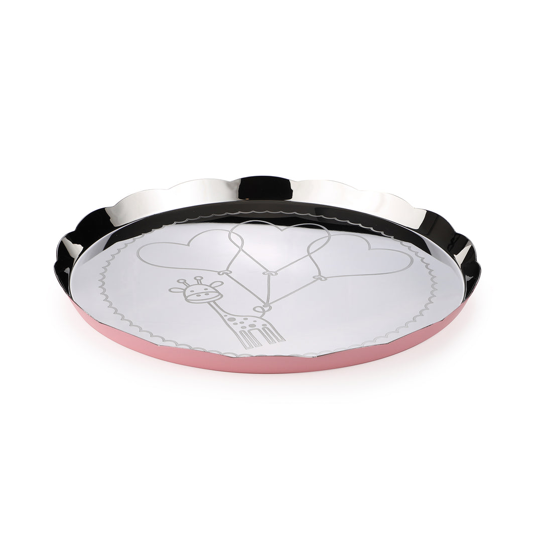 Carnival Giraffe Thali Large Pink