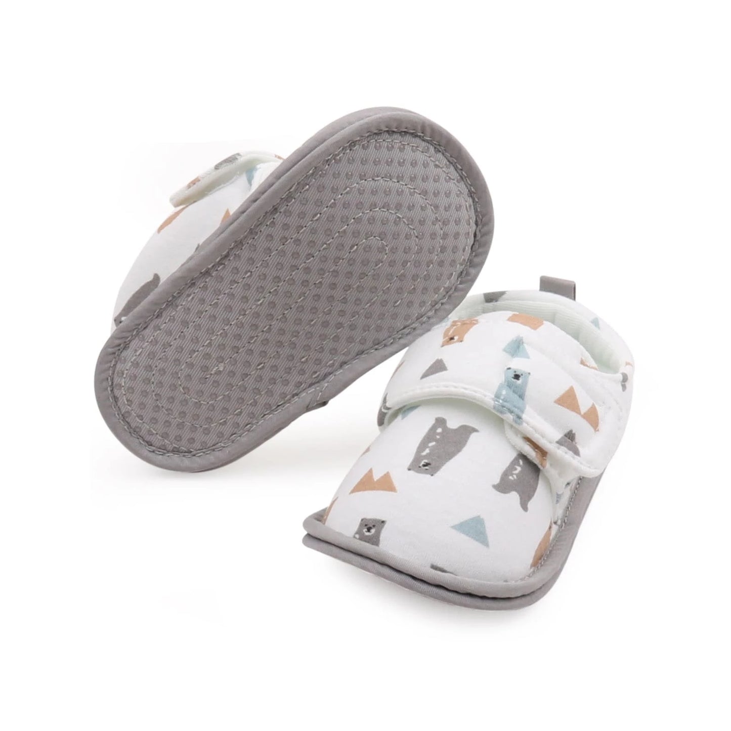Winter Bear Printed Cotton Soft Casual Baby Shoes (Toddlers)