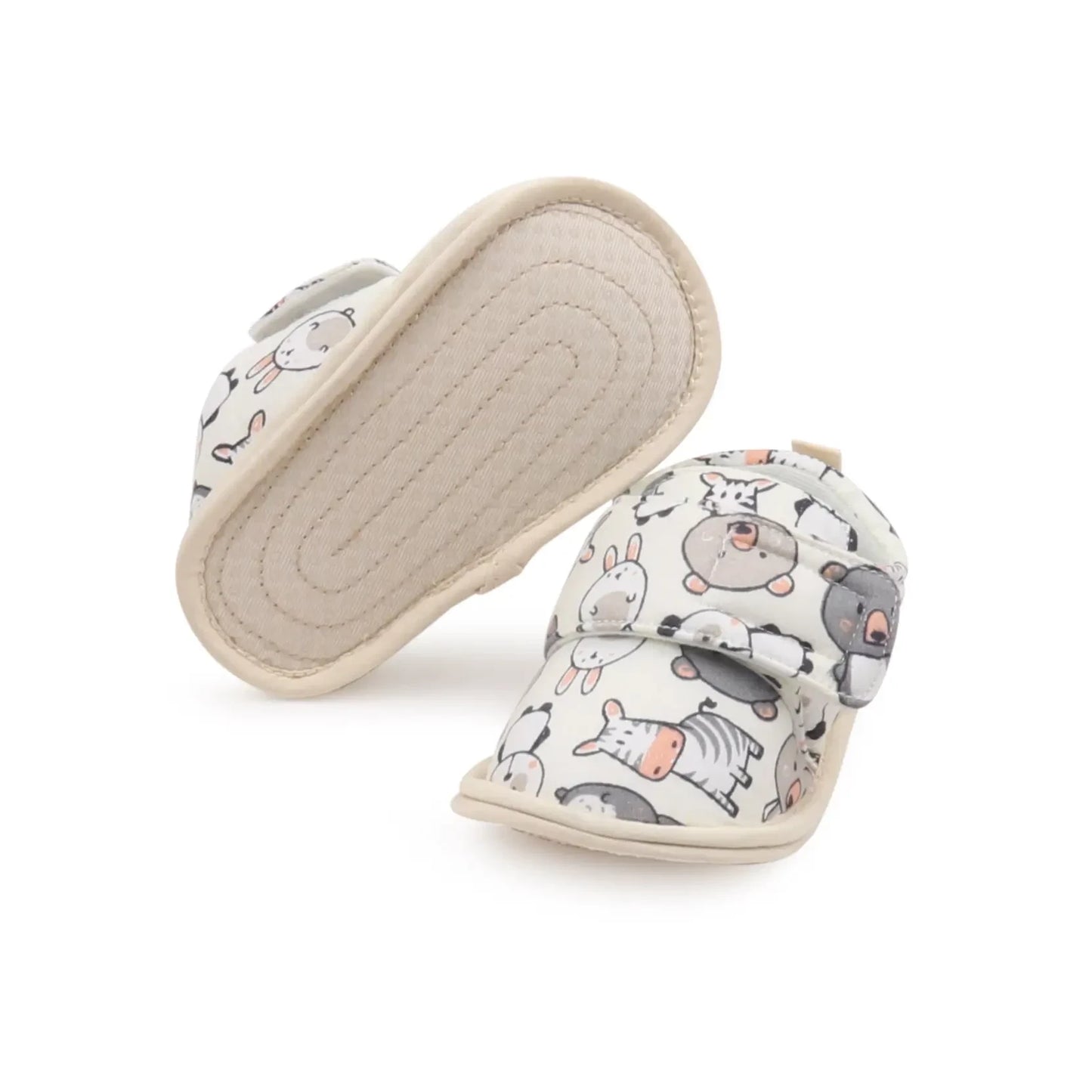 Cute Animal Printed Cotton Soft Casual Baby Shoes (Toddlers)