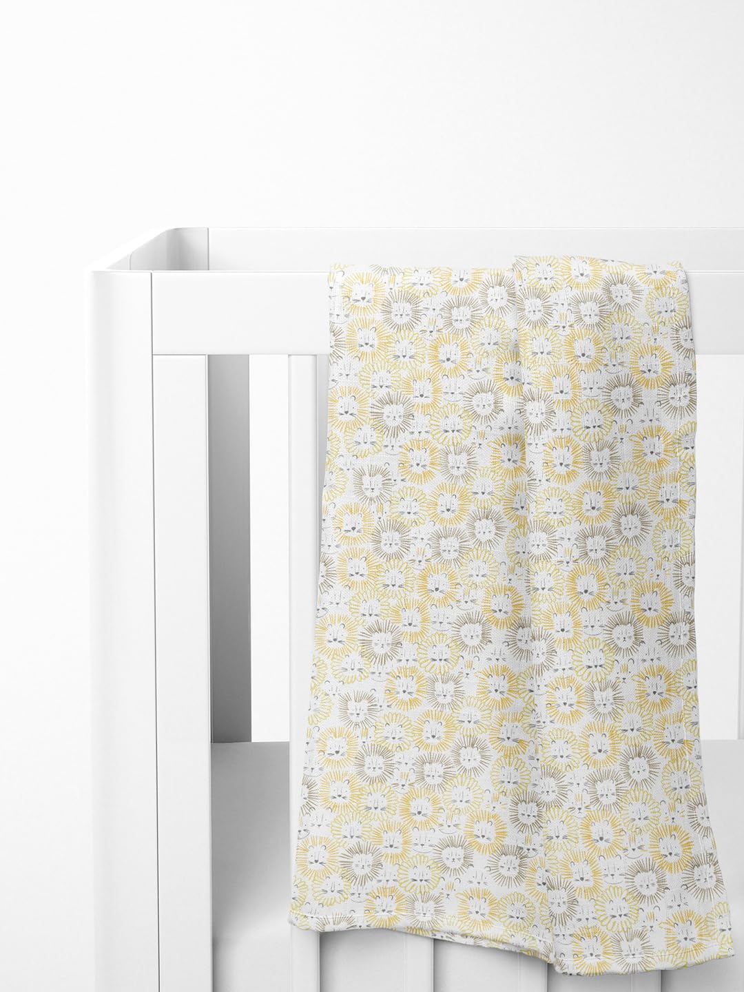 Lion Print Muslin Swaddle