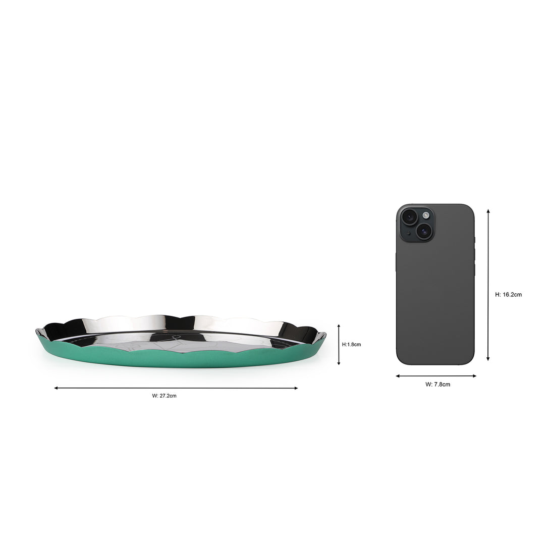 Carnival Giraffe Thali Large Green