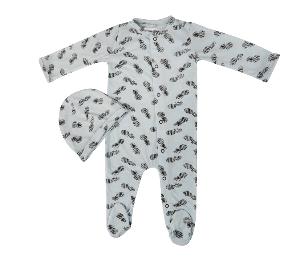 Socks Romper - Grey pineapples