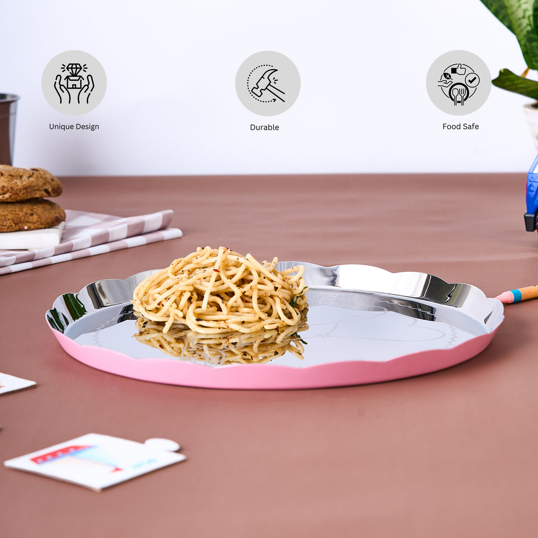 Carnival Giraffe Thali Large Pink