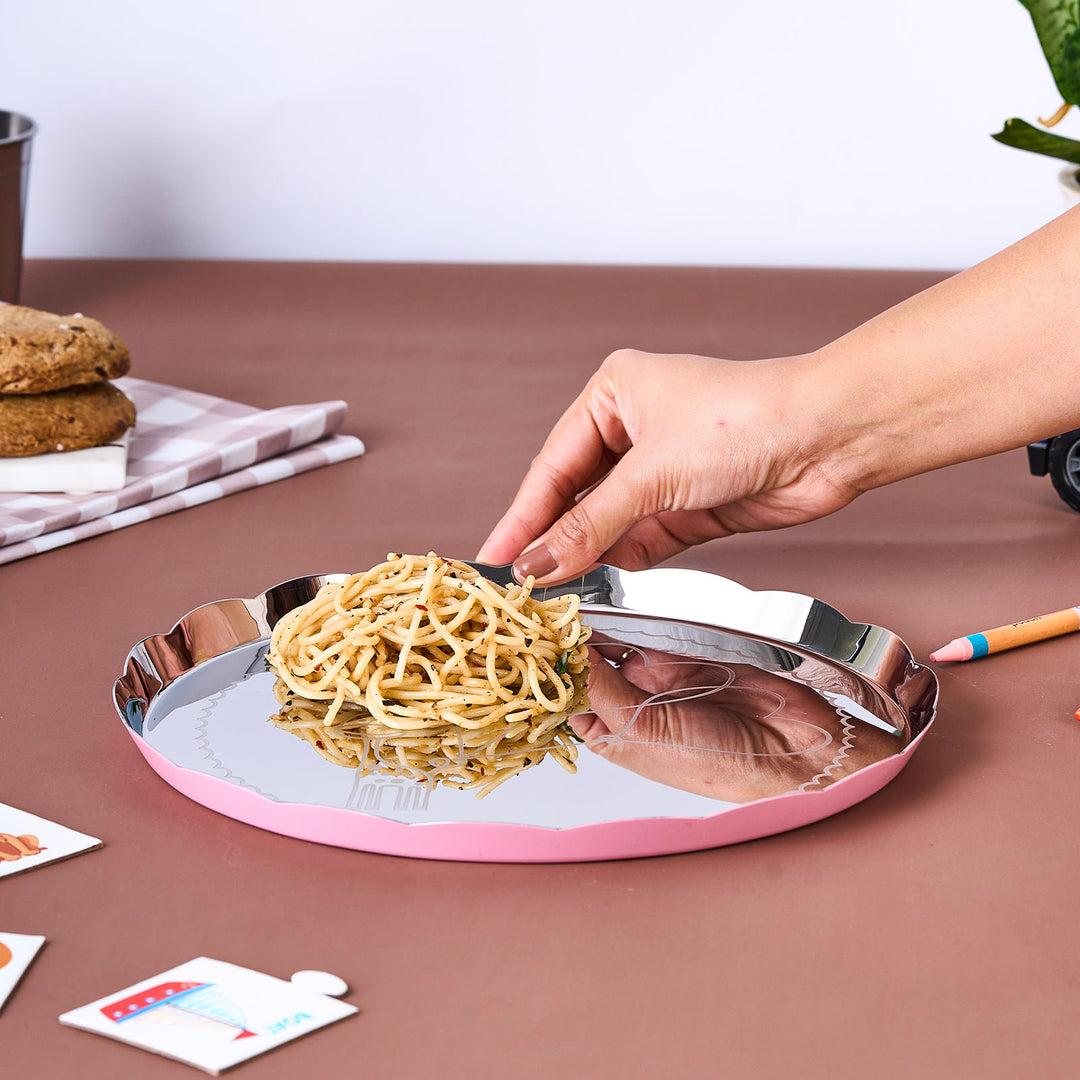 Carnival Giraffe Thali Large Pink