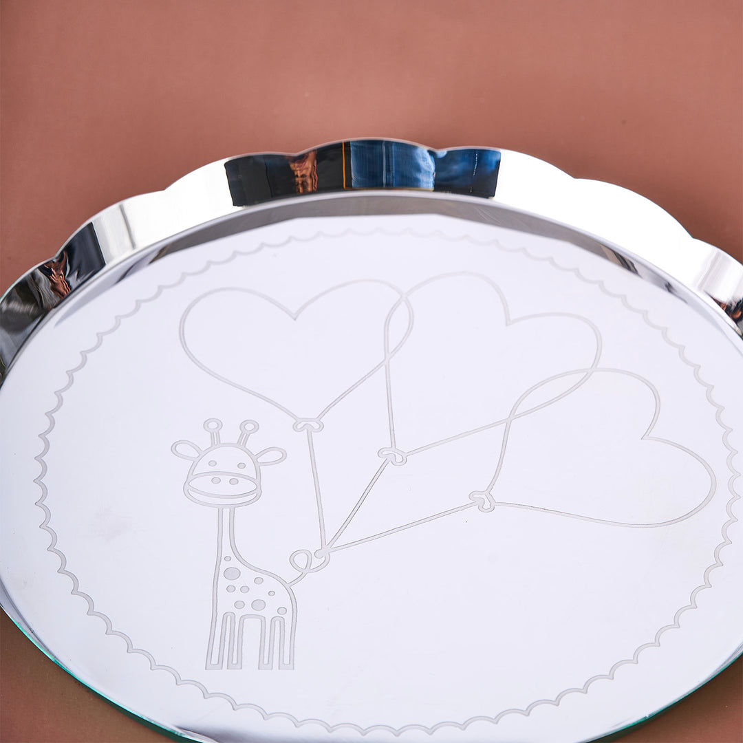 Carnival Giraffe Thali Large Green