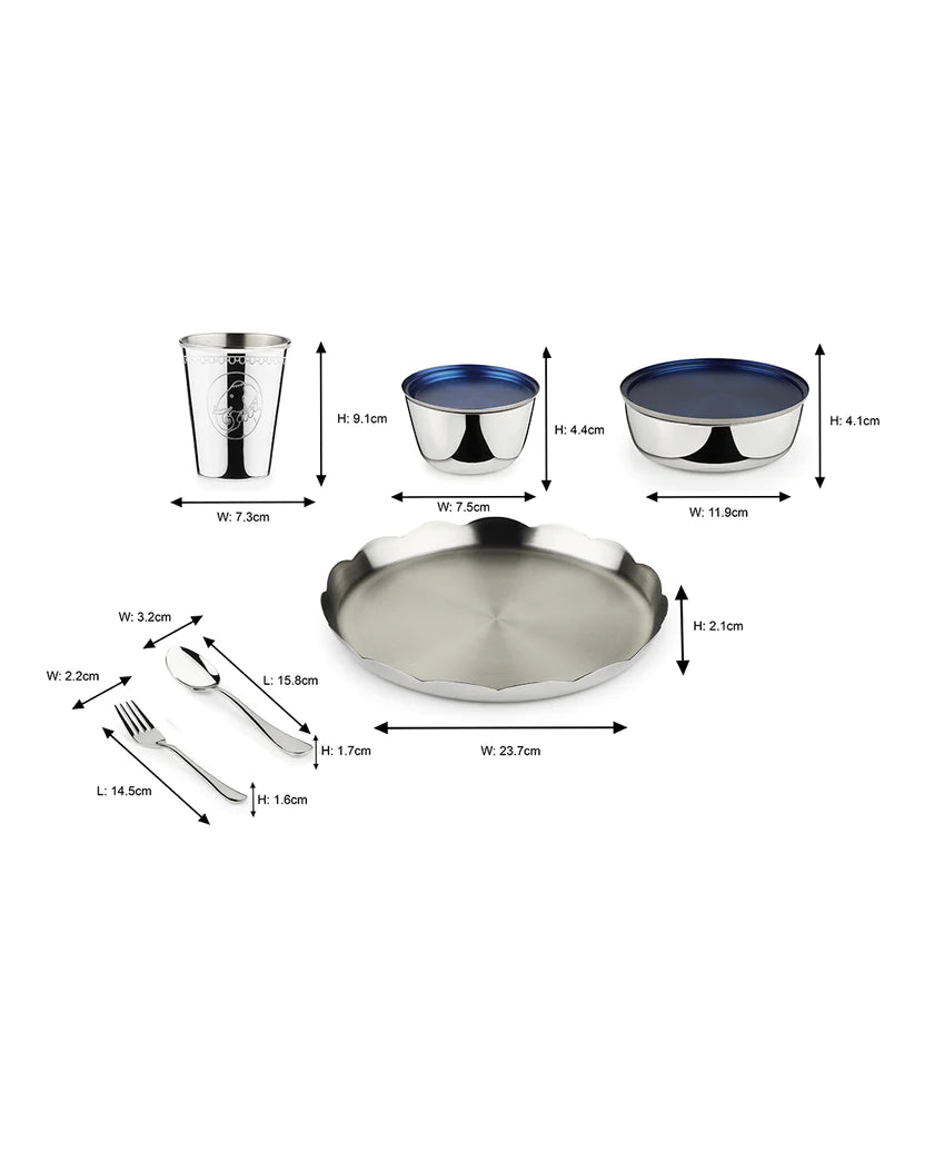 Carnival Thali  Set- Blue