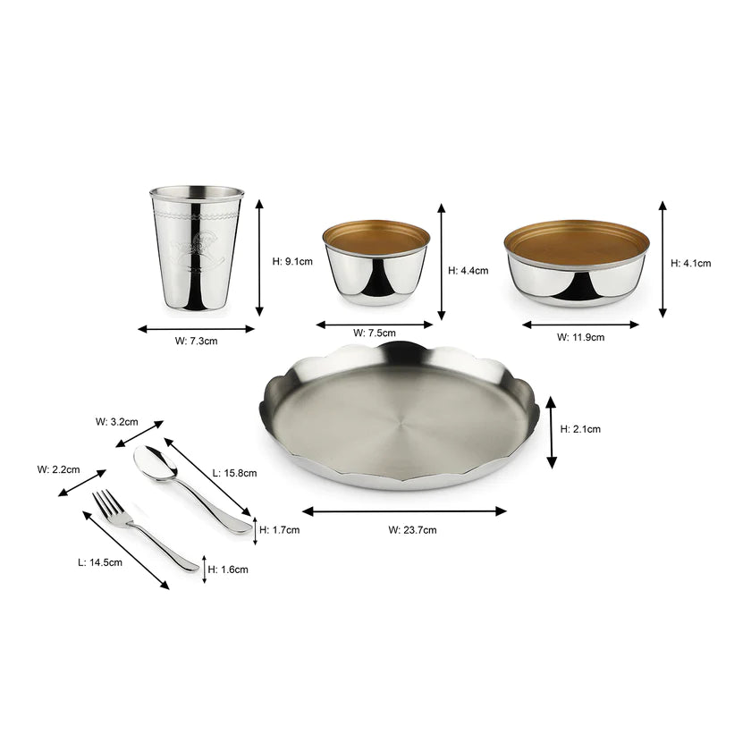 Carnival Thali set-Gold