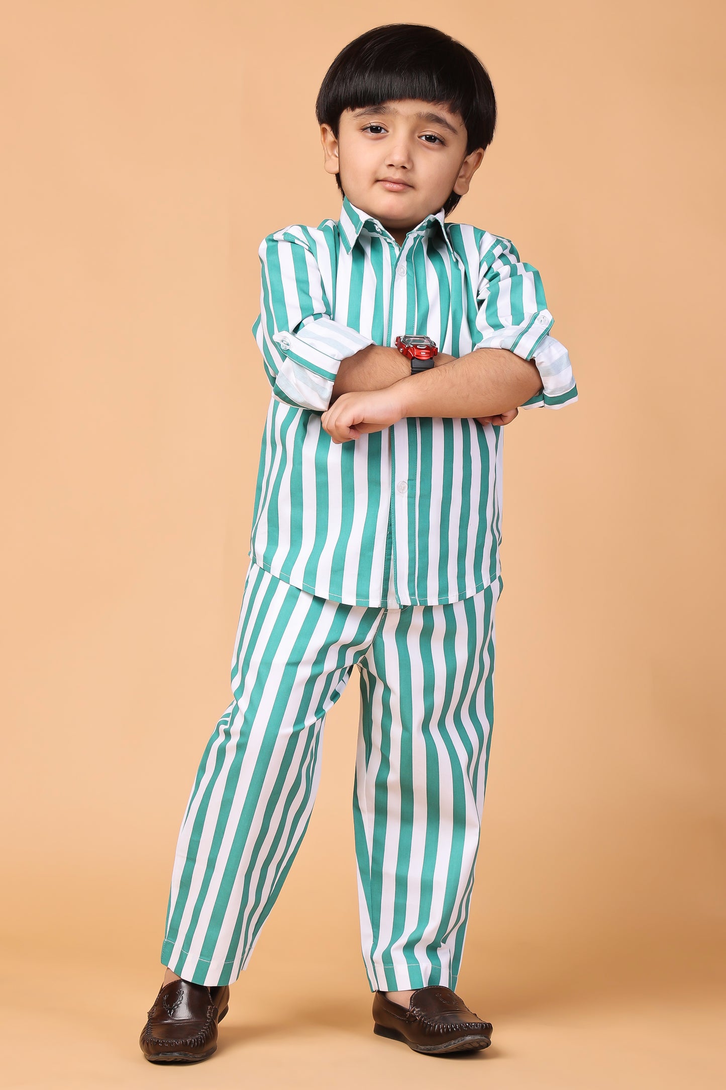 Green Stripe Set (Boys)