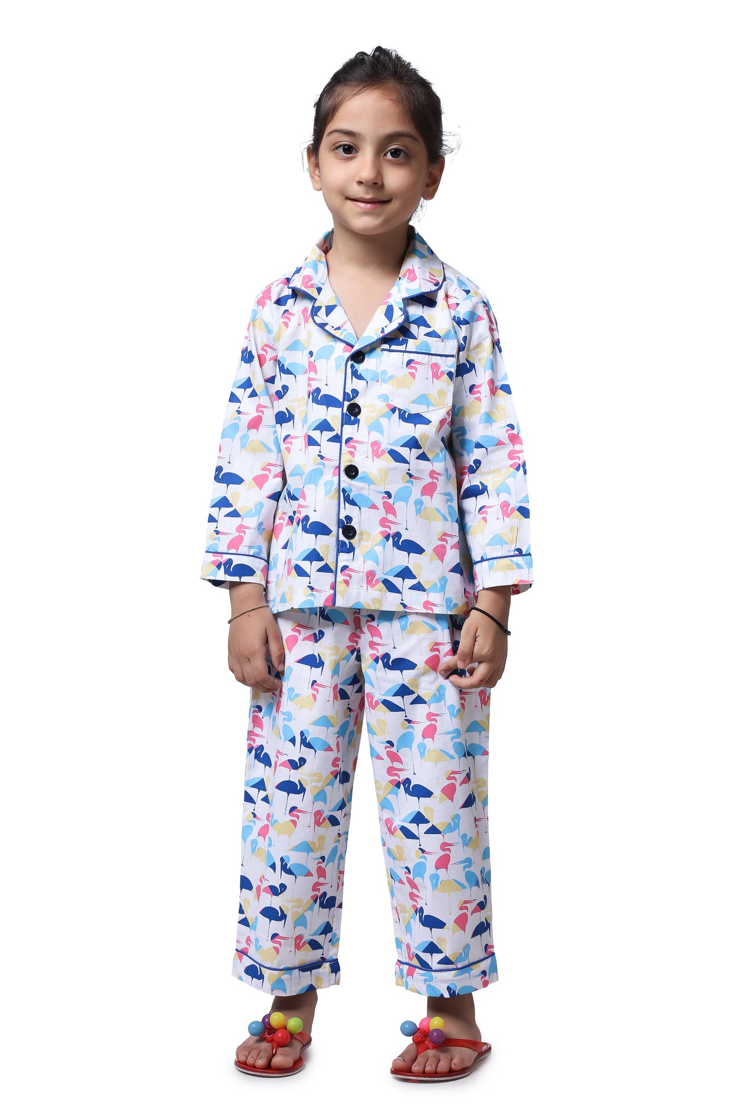 Multi Swan Night Suit