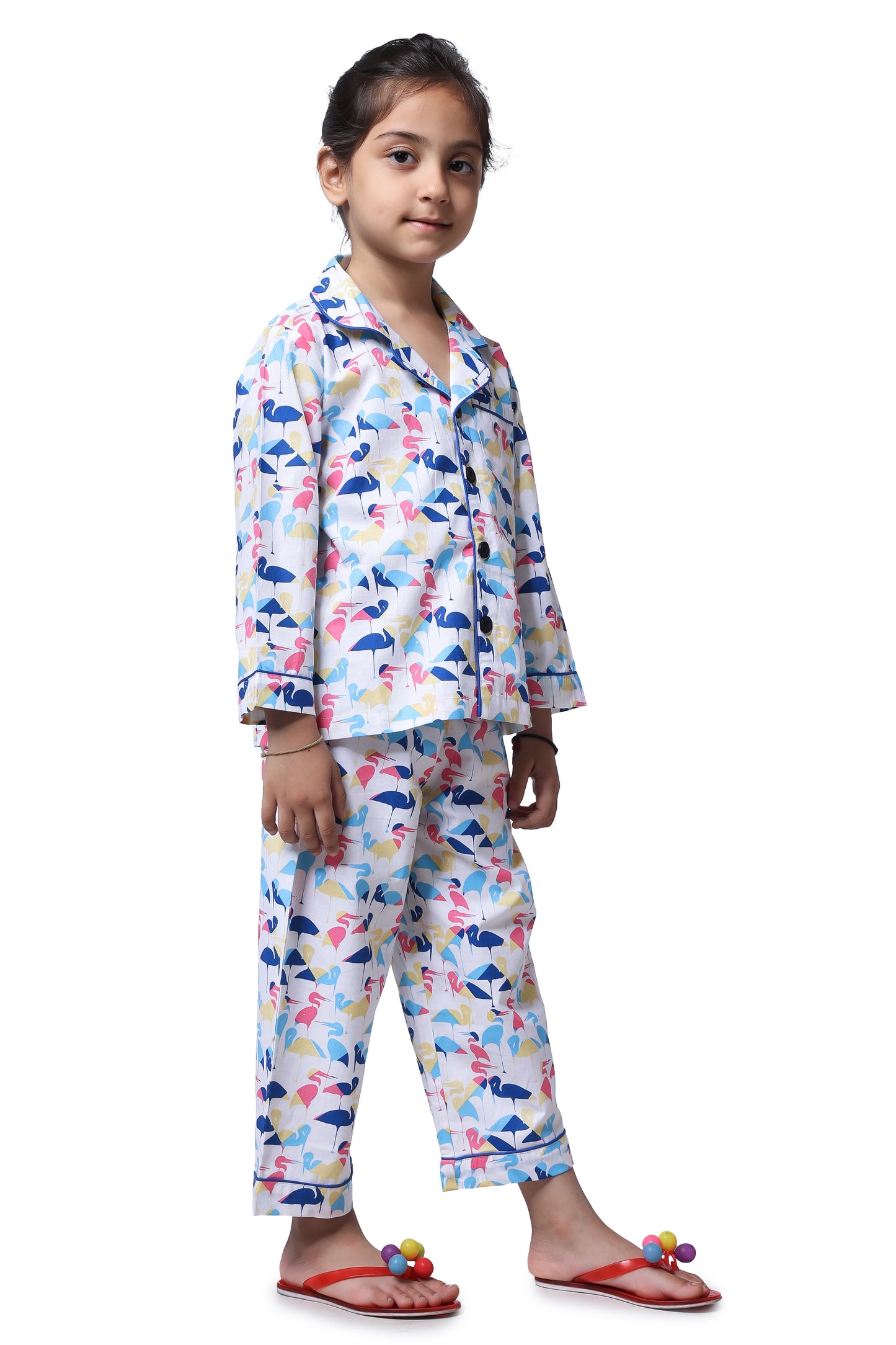 Multi Swan Night Suit