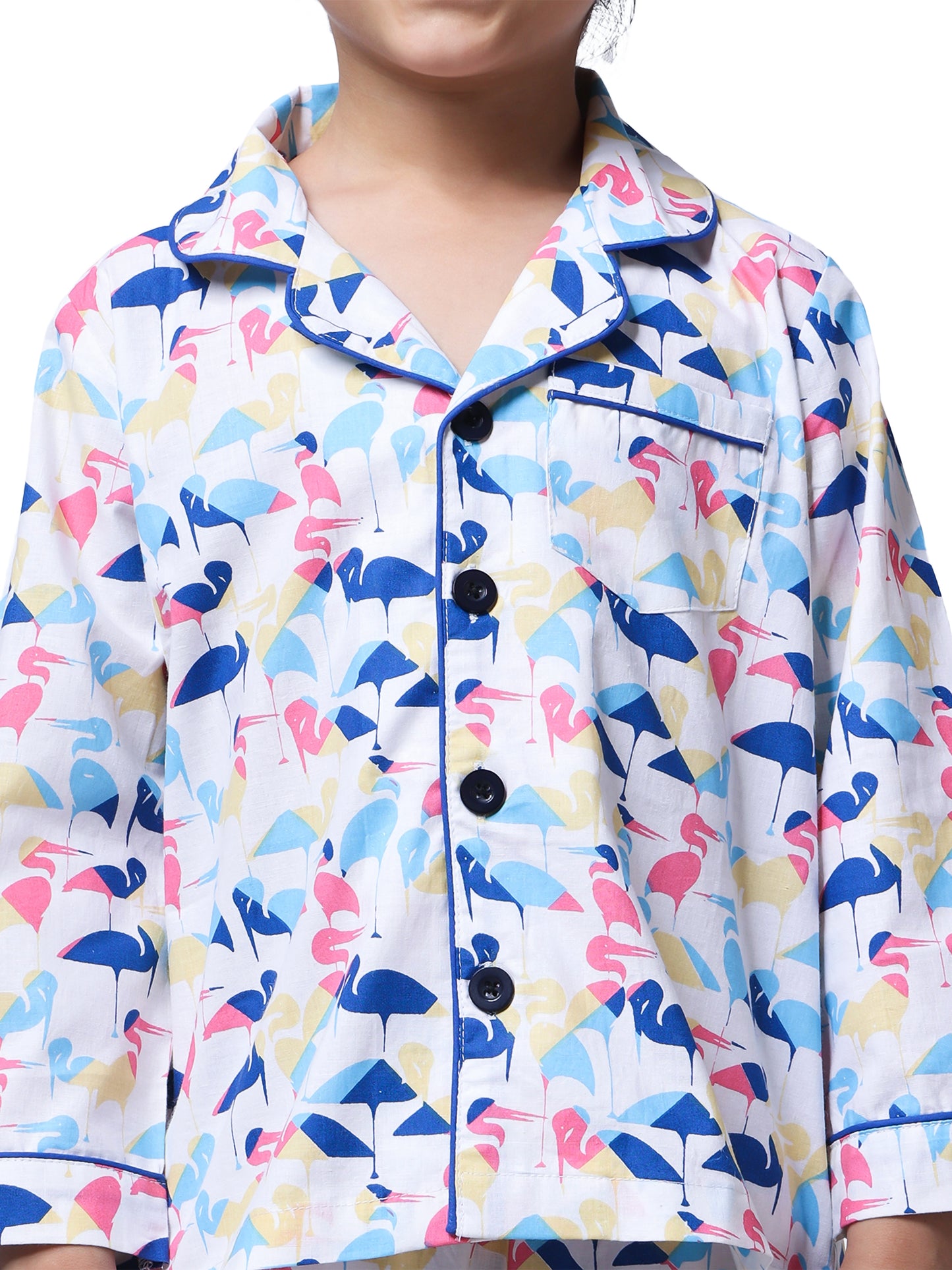 Multi Swan Night Suit