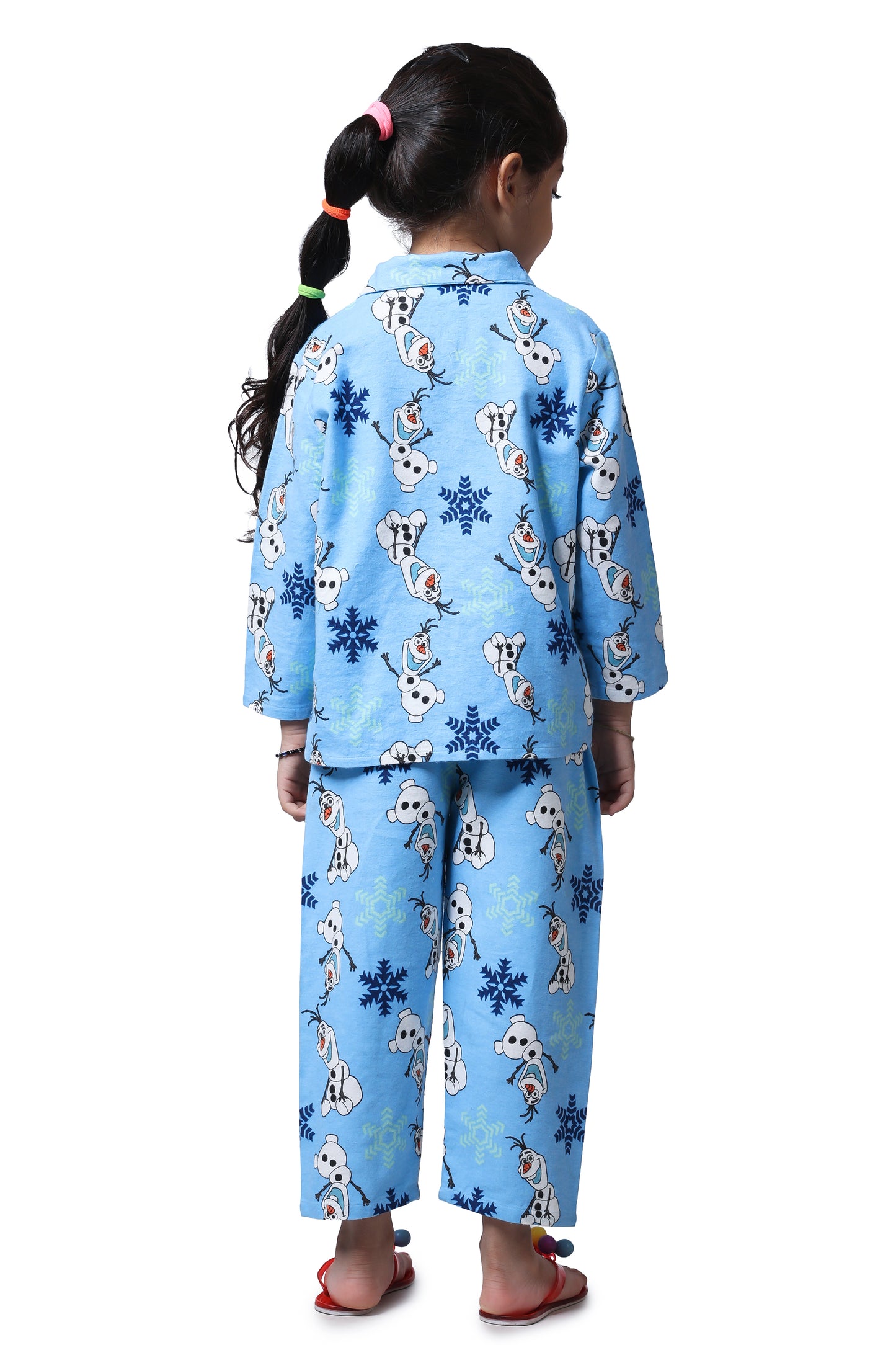 Piccolo Night suit - Blue Olaf Print