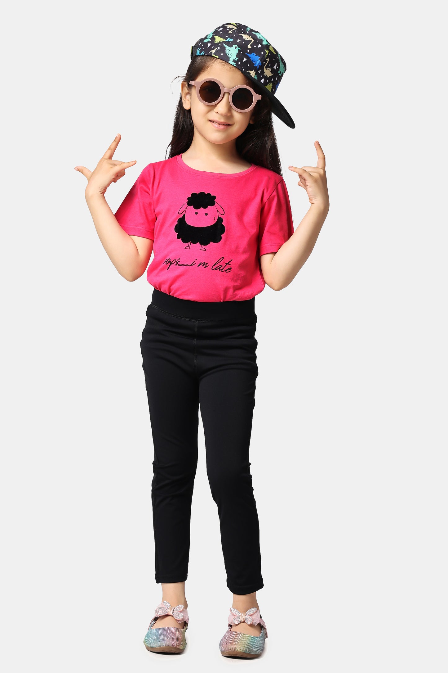 Piggy Goes Riding (BLACK) Tights