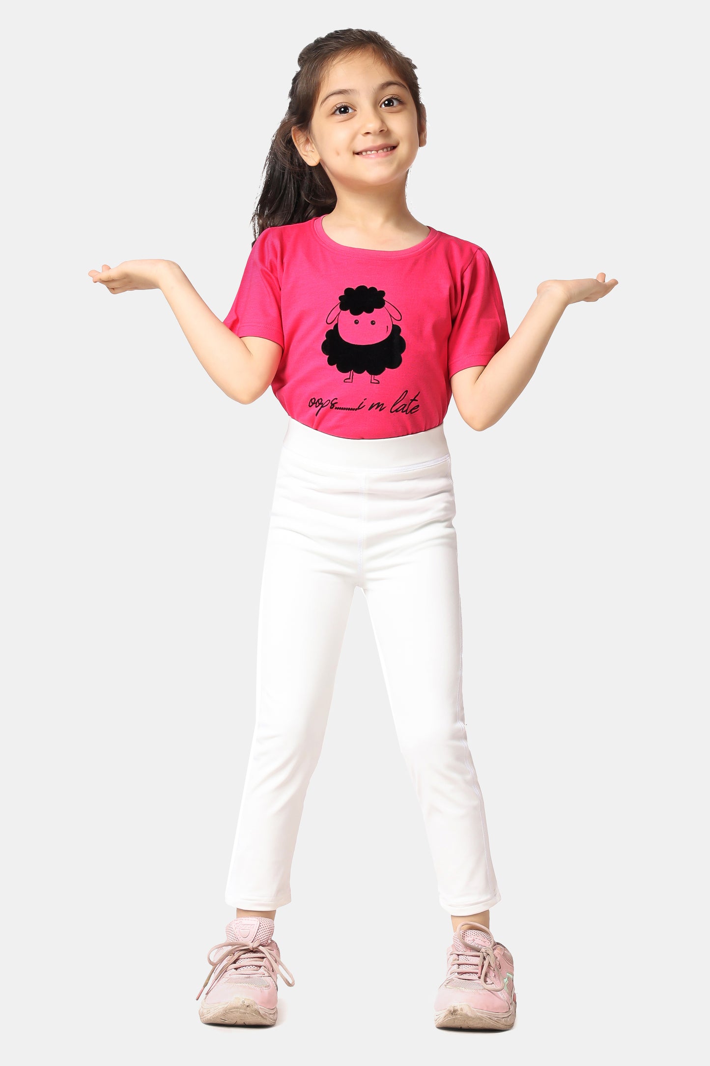 Piggy Goes Riding (WHITE) Tights