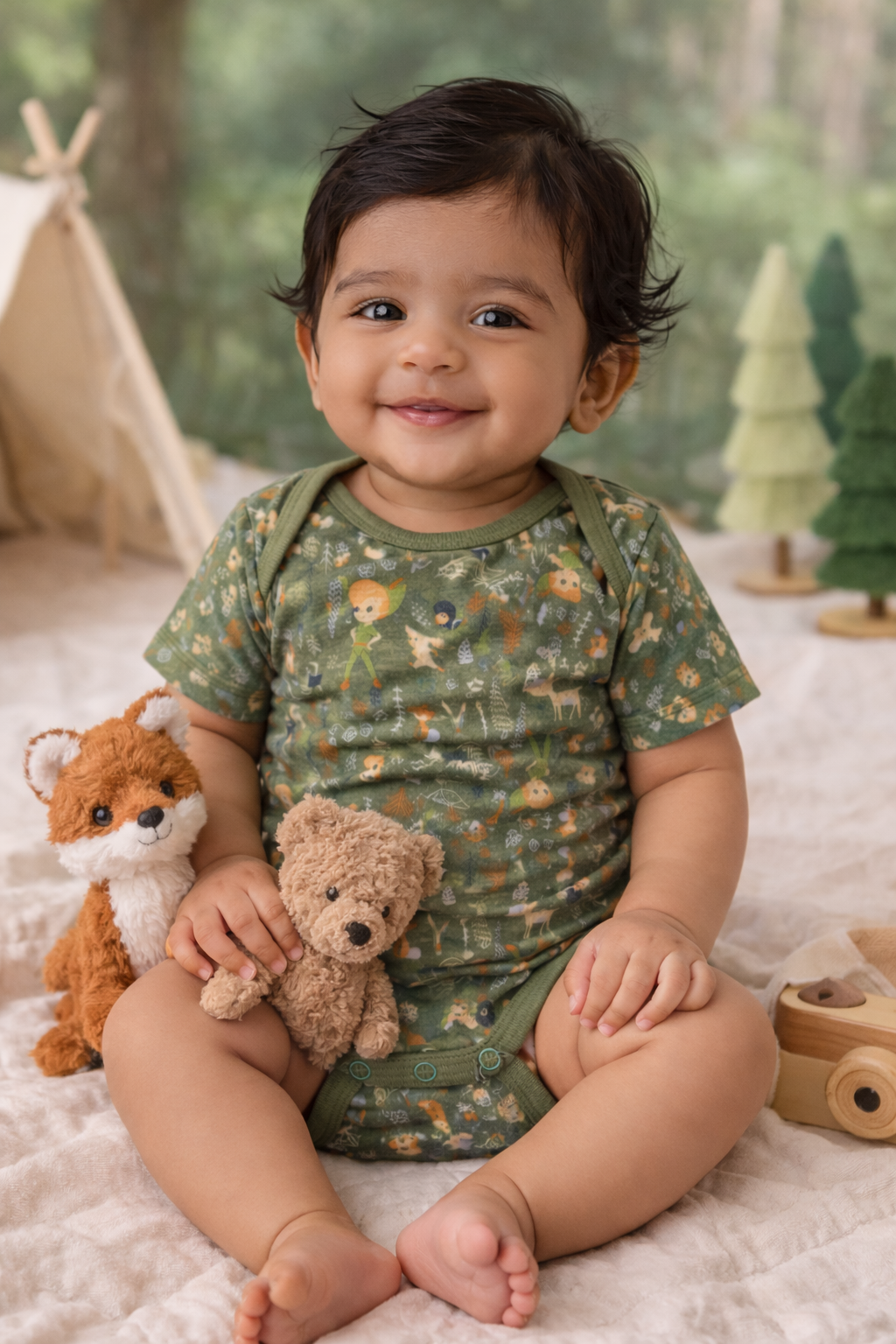 Baby Bodysuit - Woodland (New)