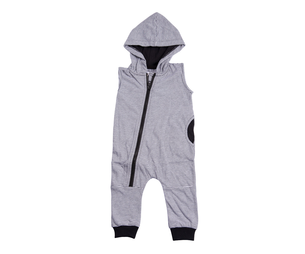 Zippy Romper Black and White