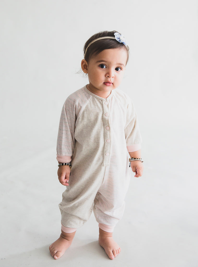 Cocoon Romper - soft pink