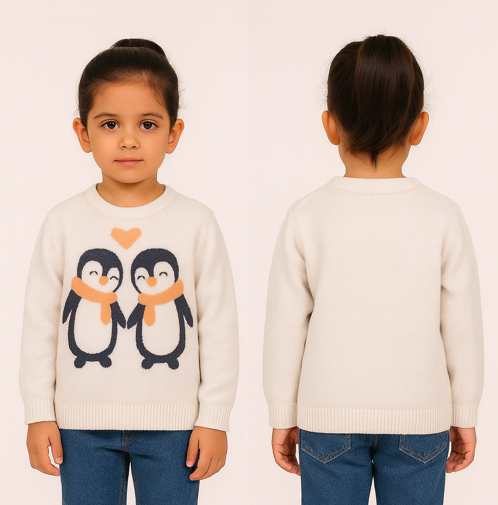 Piccolo Sweaters-Penguin winter Sweaters