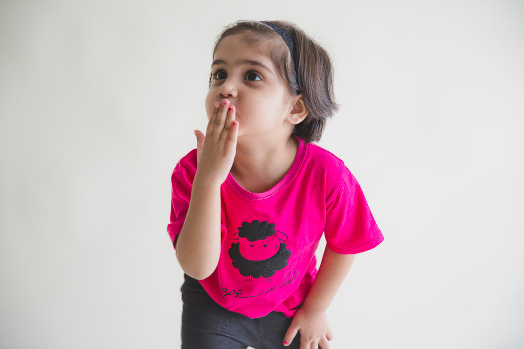 Half Sleeve Tshirt Pink