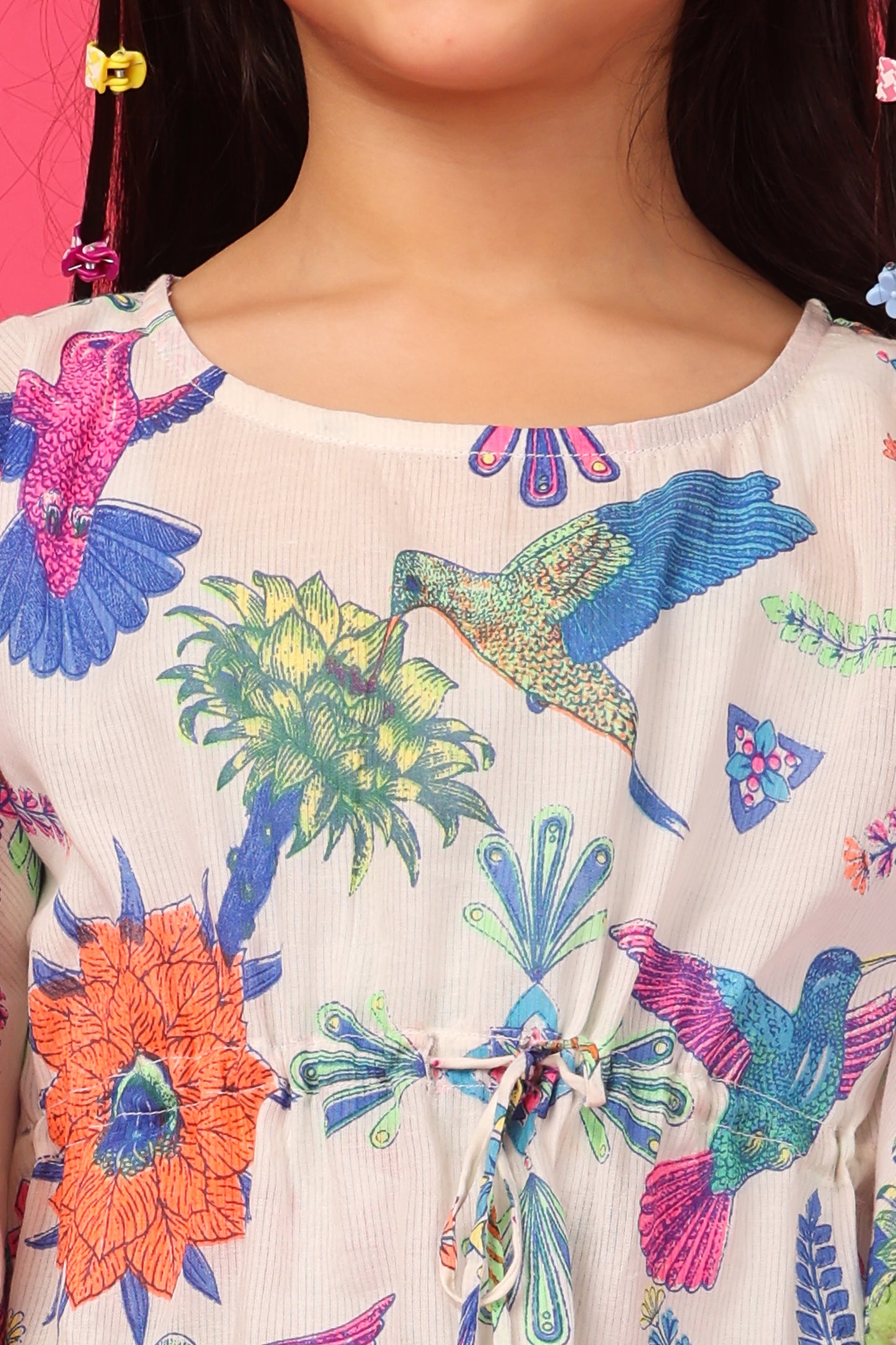 PICCOLO KAFTAN (Birds Print)