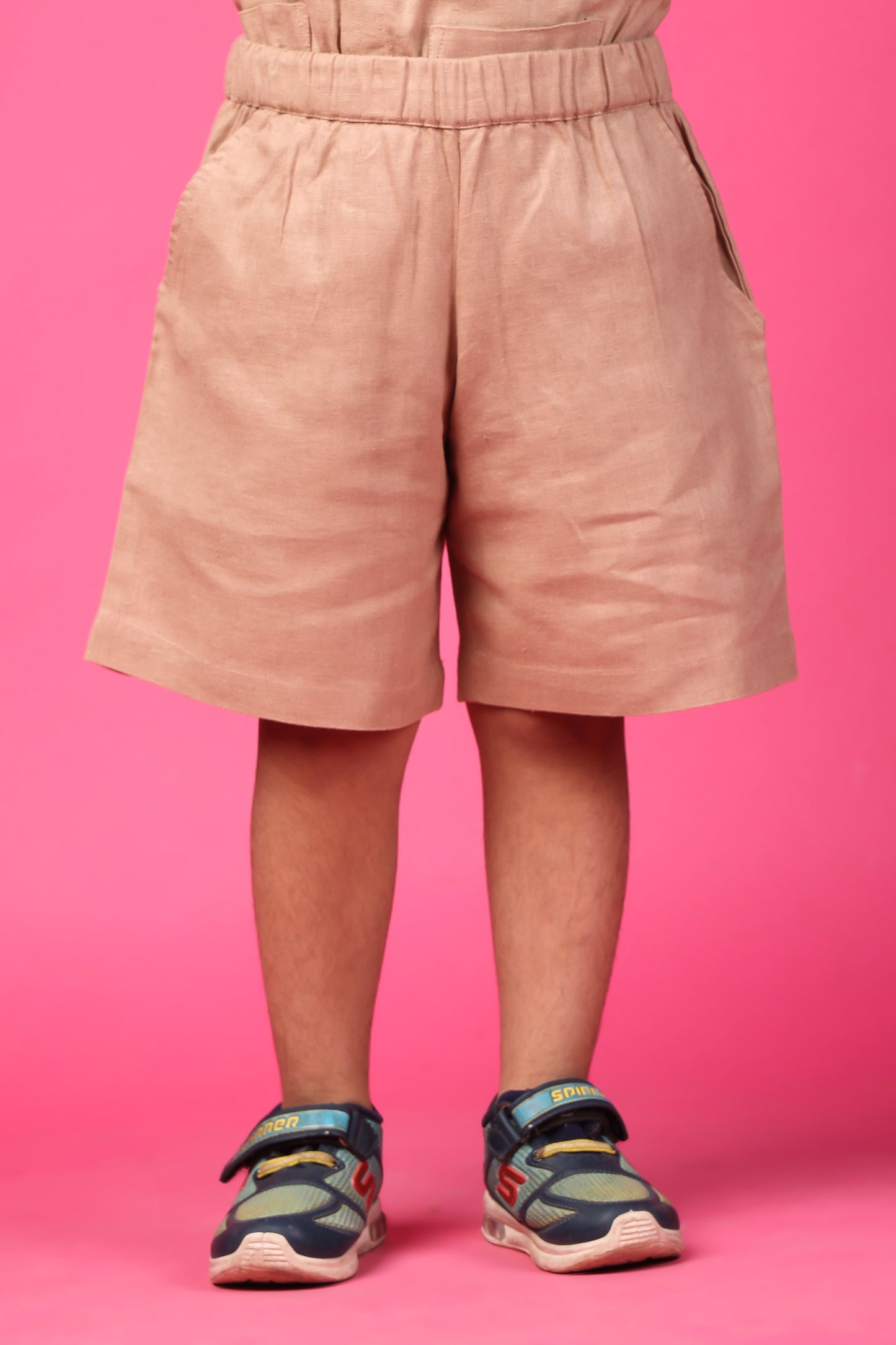 LINEN SHORT SET BEIGE