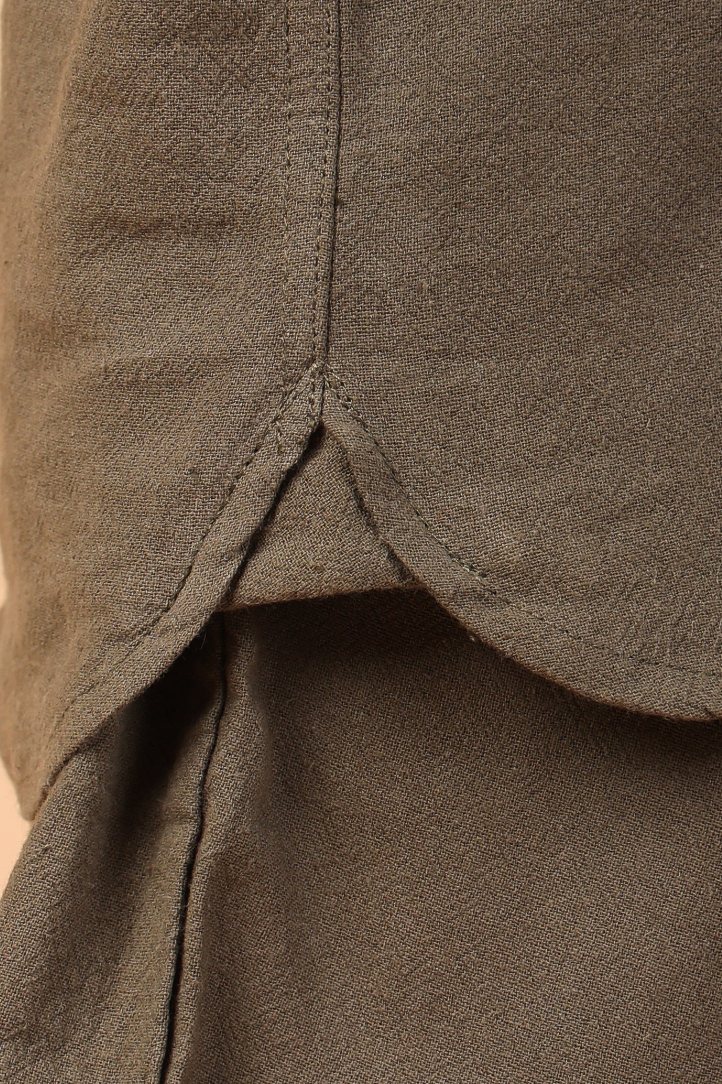 LINEN SHORT SET (Olive)