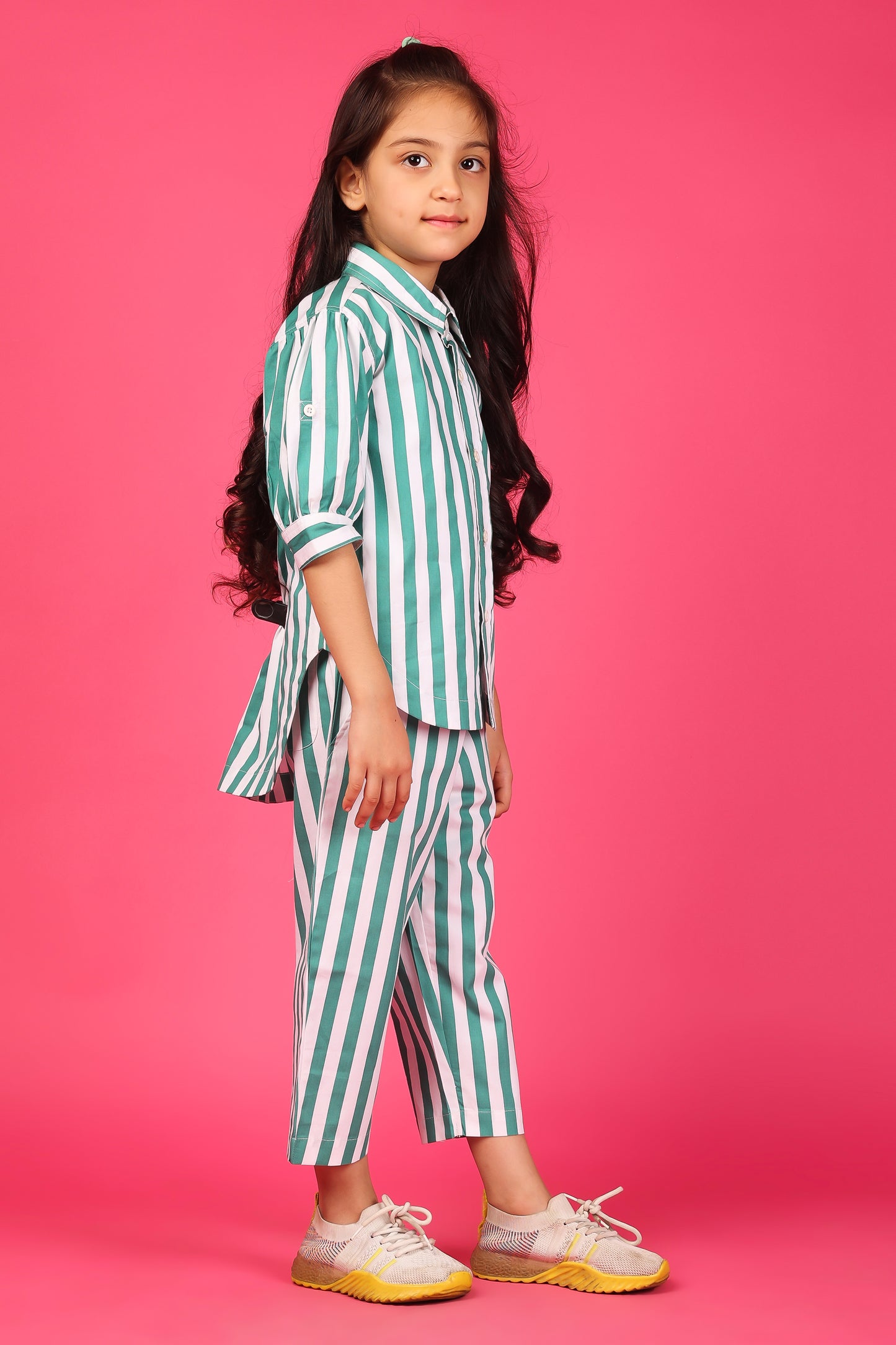 Green Stripe Set (Girls)