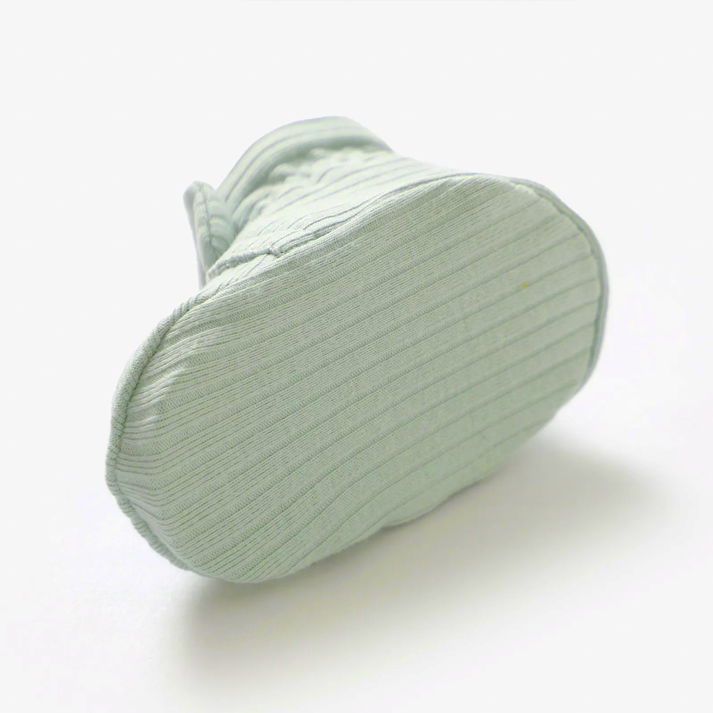 Newborn Baby Knitted Socks Booties (Mint Green)