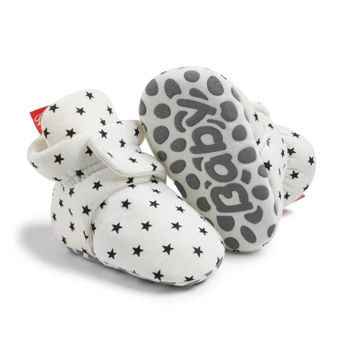 Twinkle Toes Non-Slip Baby Warm Booties (White)