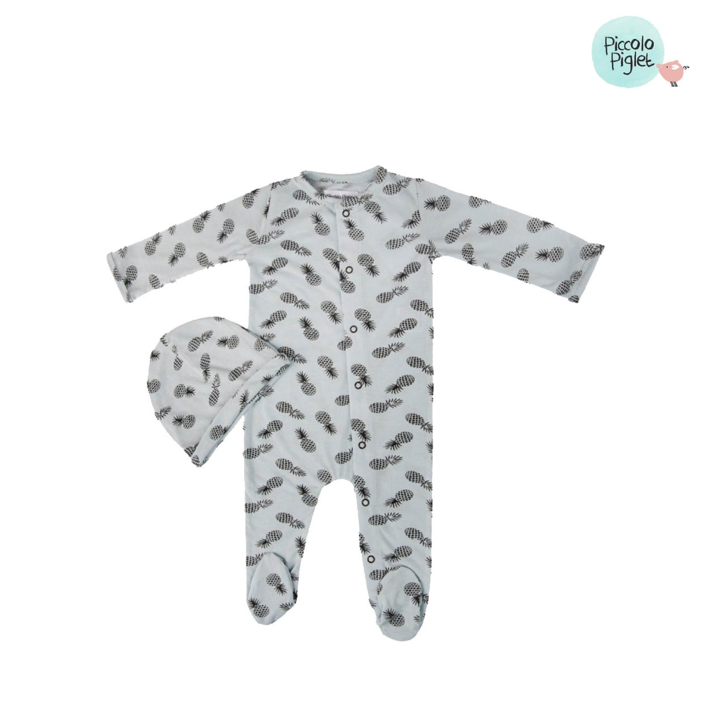 Socks Romper - Grey pineapples