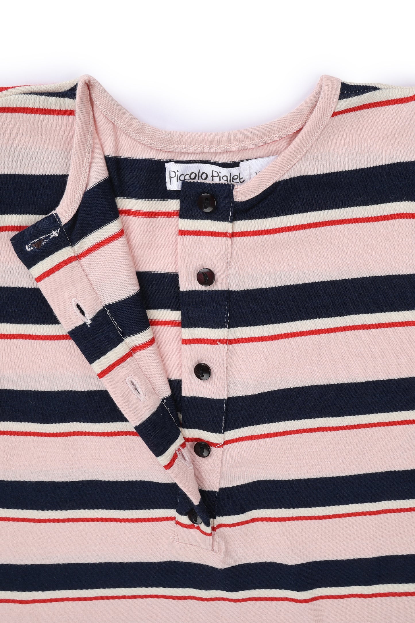 The Cruising Romper Pink and White Stripes