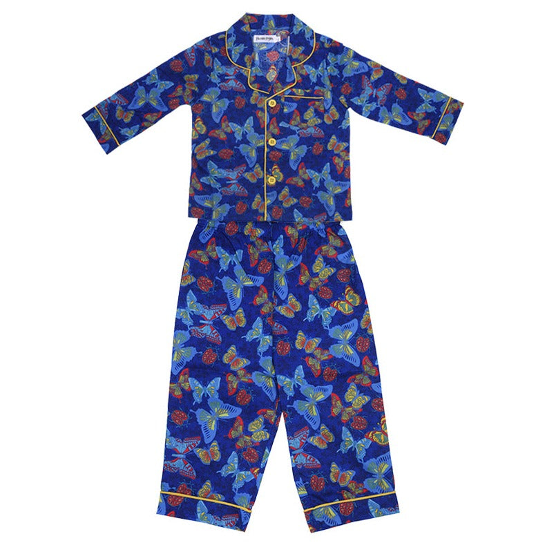 Blue Butterflies Night Suit