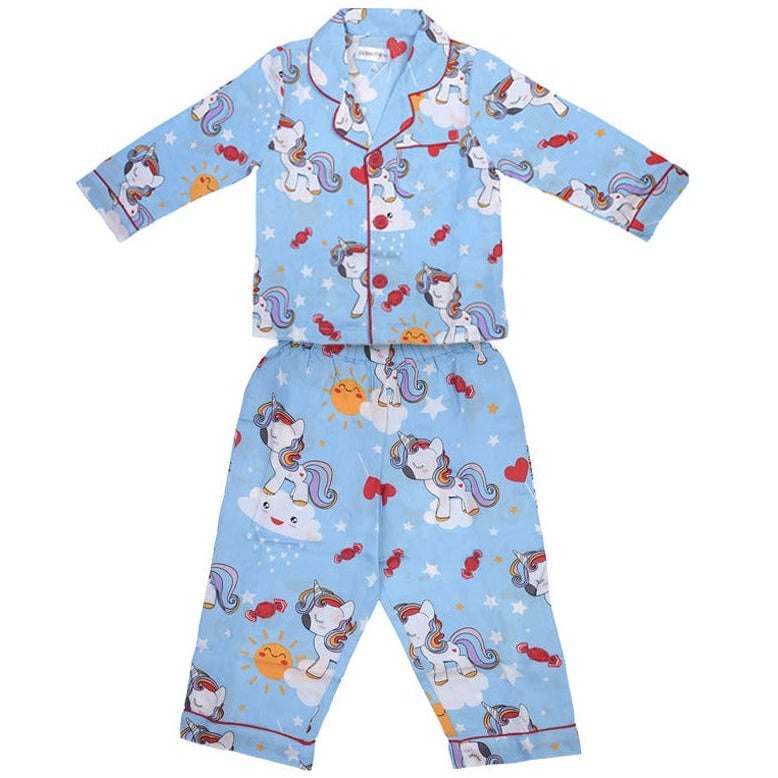 Blue Unicorn Night Suit