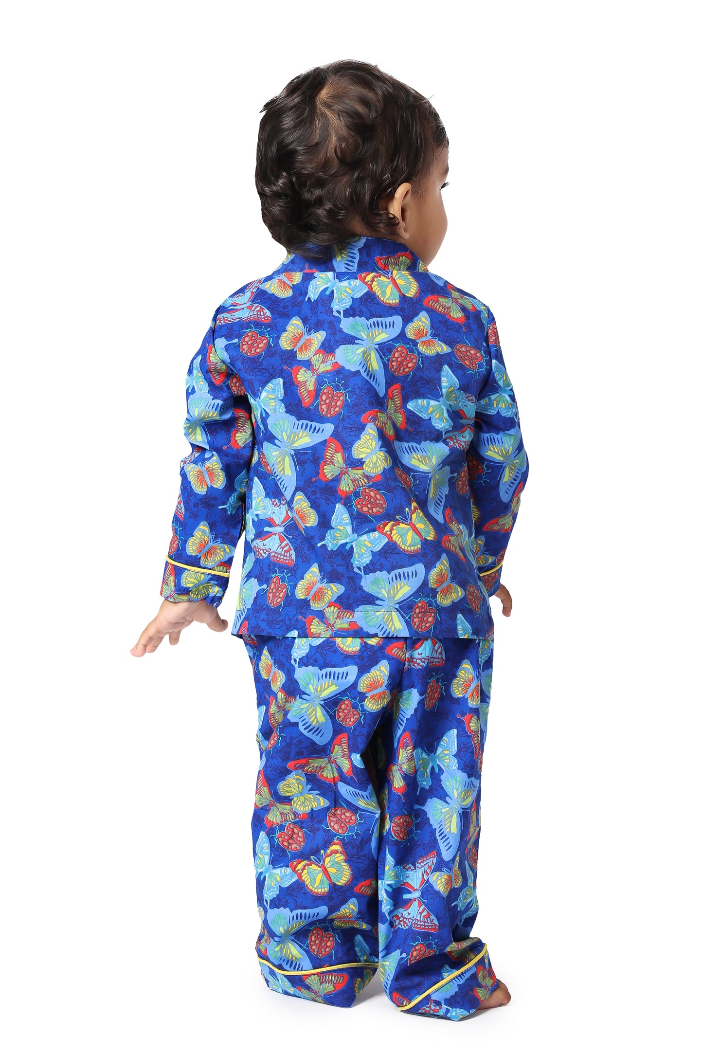 Blue Butterflies Night Suit
