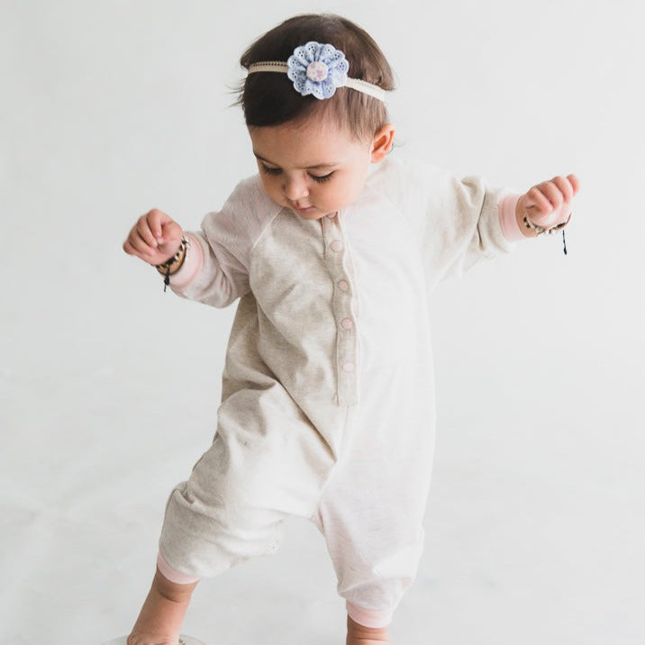 Cocoon Romper - soft pink