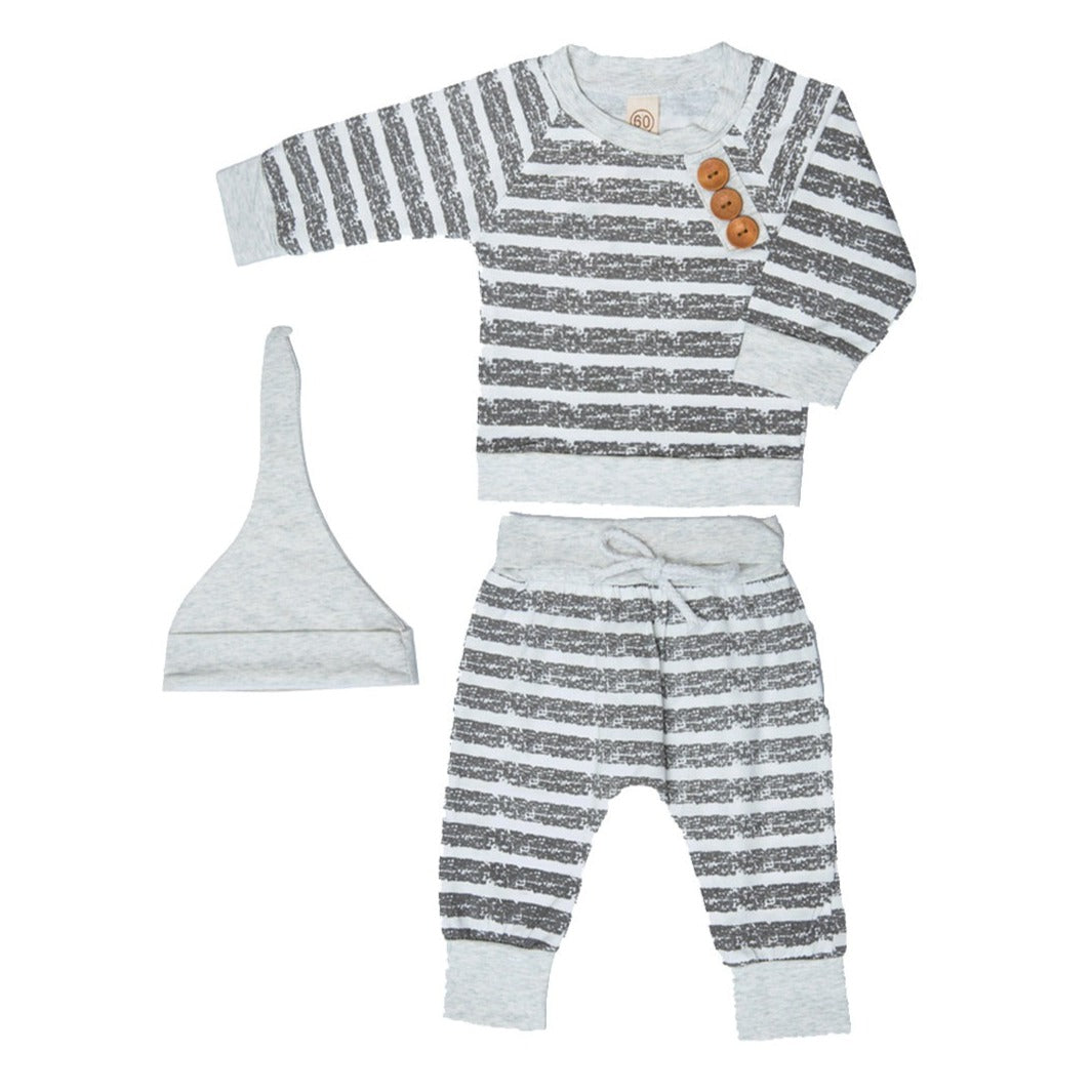 Grey Stripe with Rib