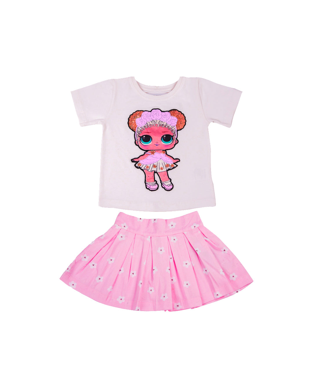 Half Sleeve T-shirt With Doll Patch