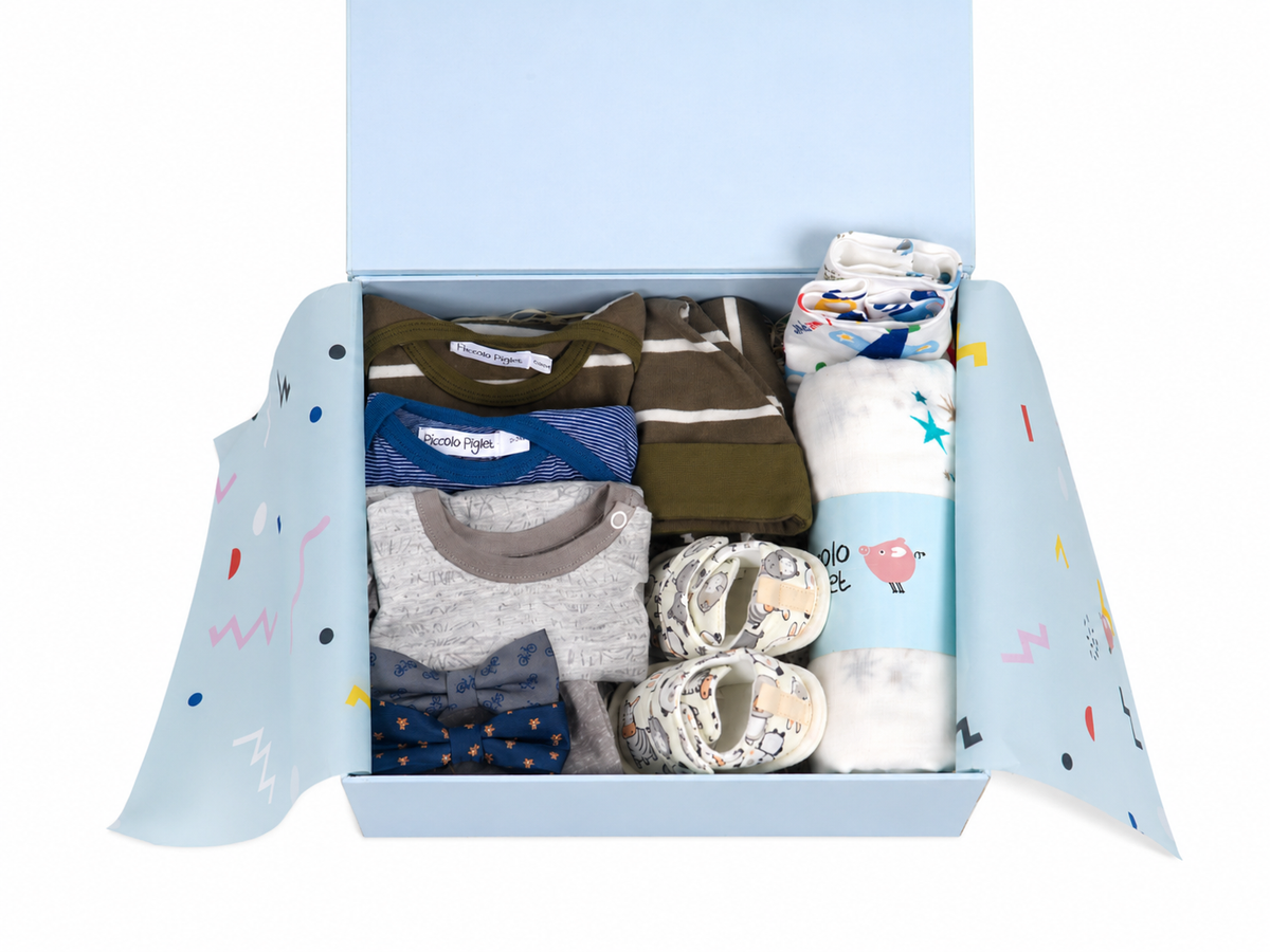 Gift Box (Hamper) - Blue Medium (Boy) 0 to 6 Months