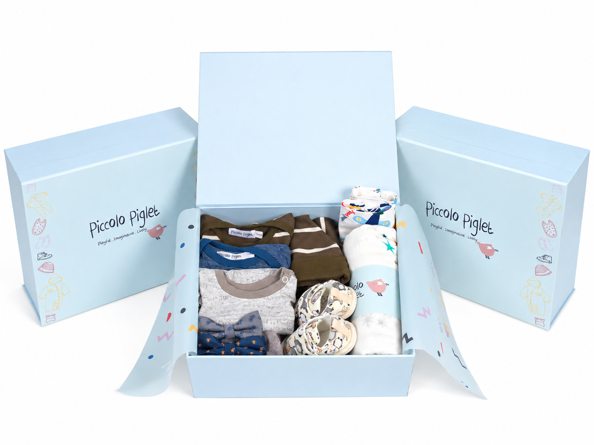 Gift Box (Hamper) - Blue Medium (Boy) 0 to 6 Months