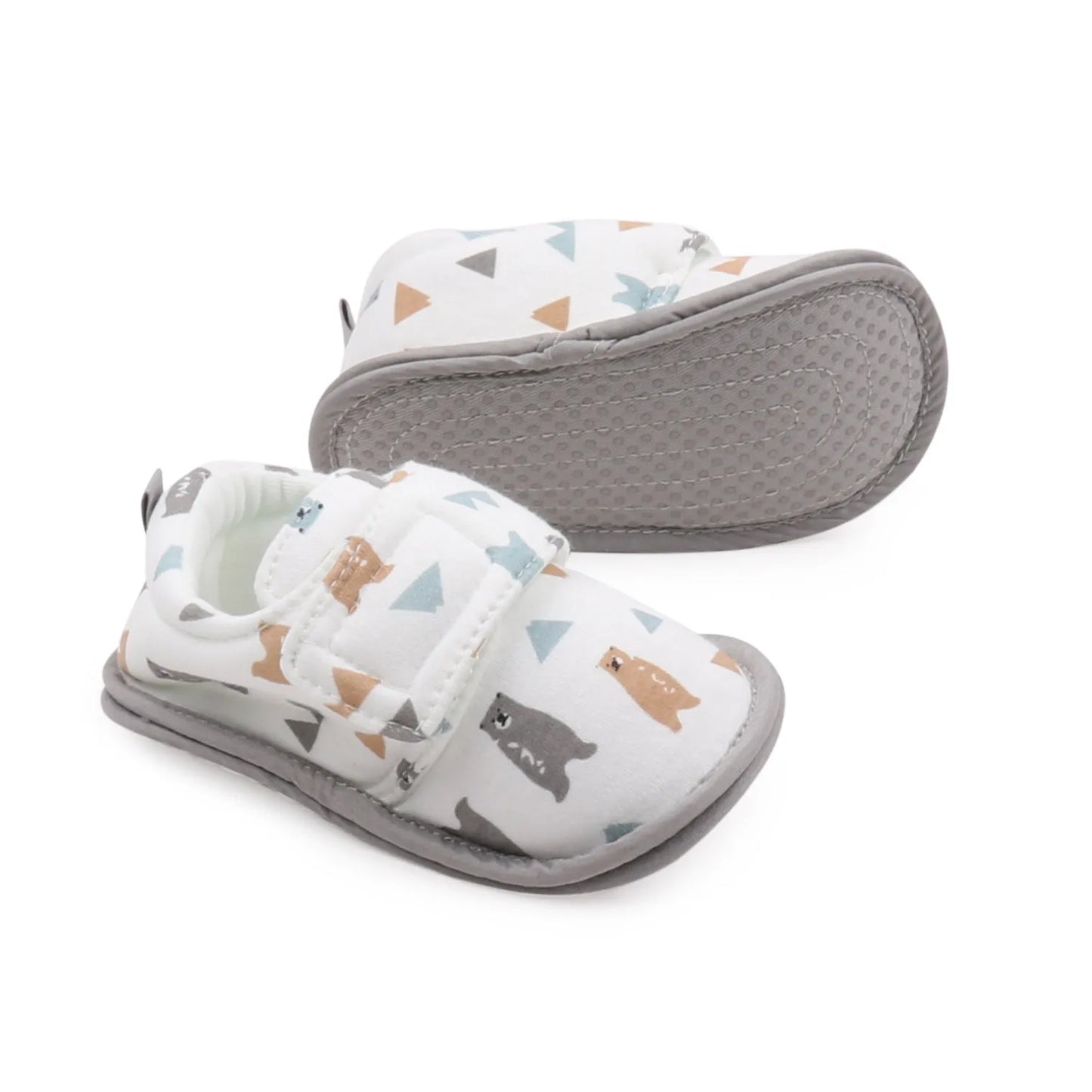 Winter Bear Printed Cotton Soft Casual Baby Shoes (Toddlers)