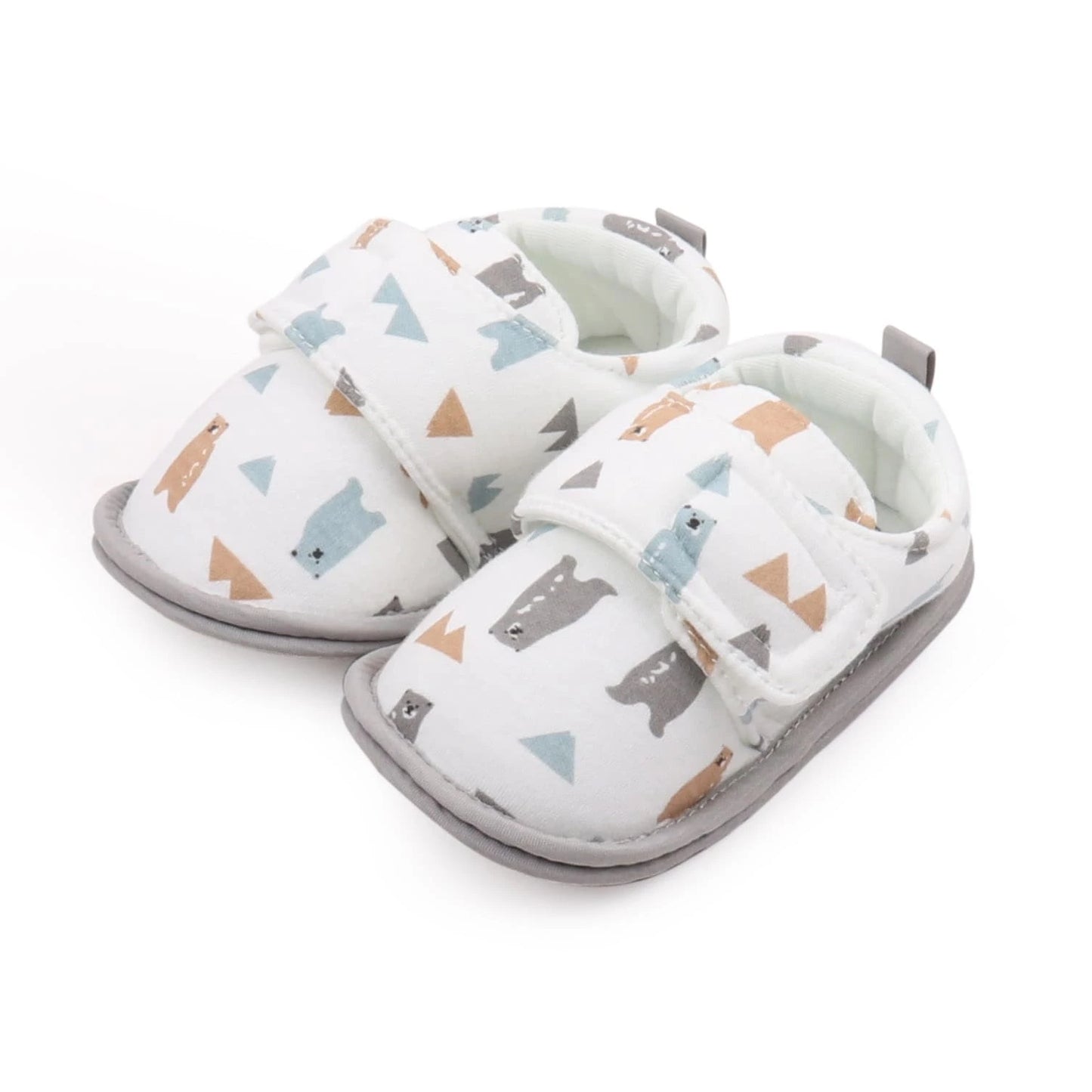 Winter Bear Printed Cotton Soft Casual Baby Shoes (Toddlers)