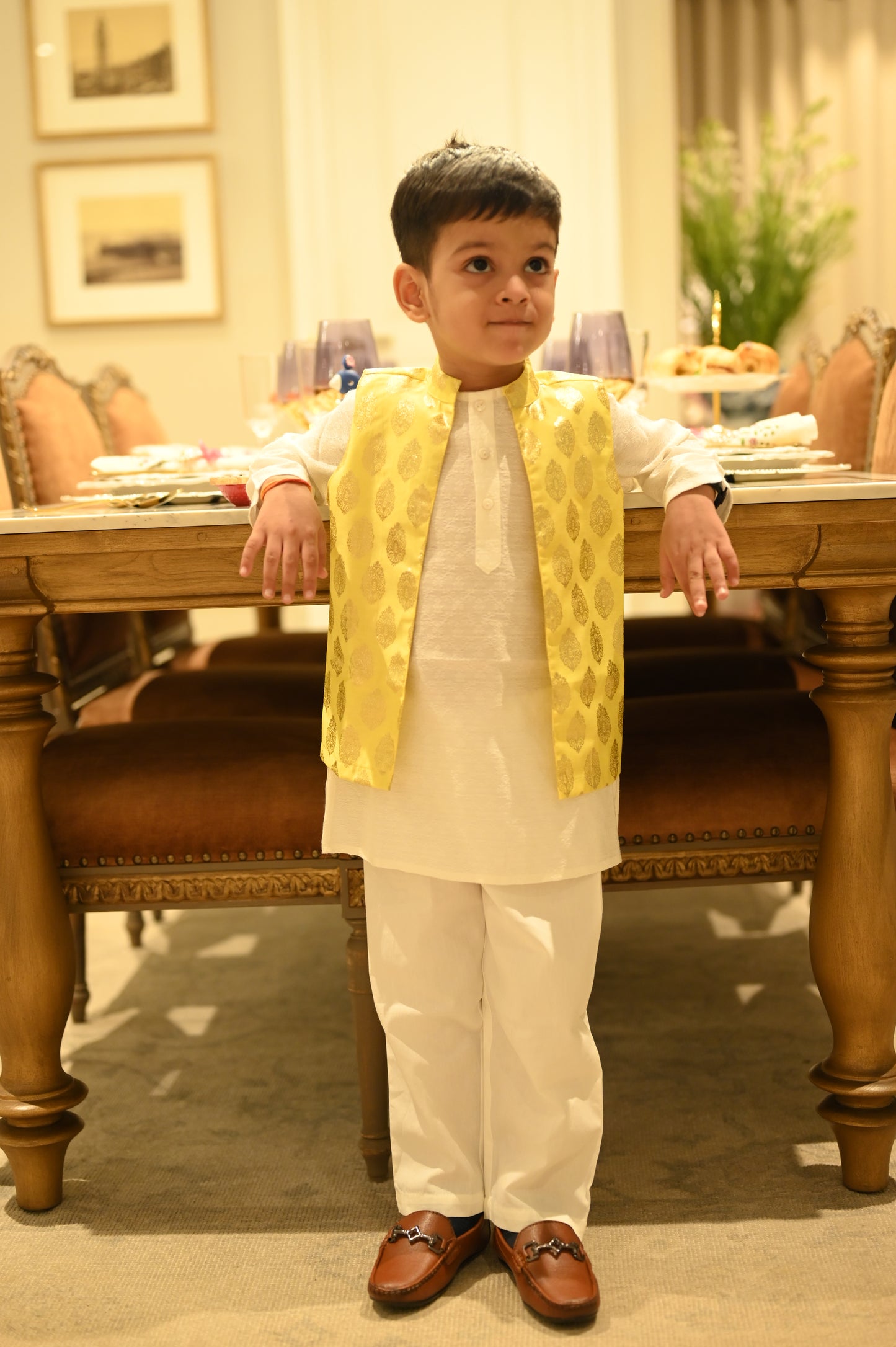 Festive Glow Nehru Jacket Kurta Set