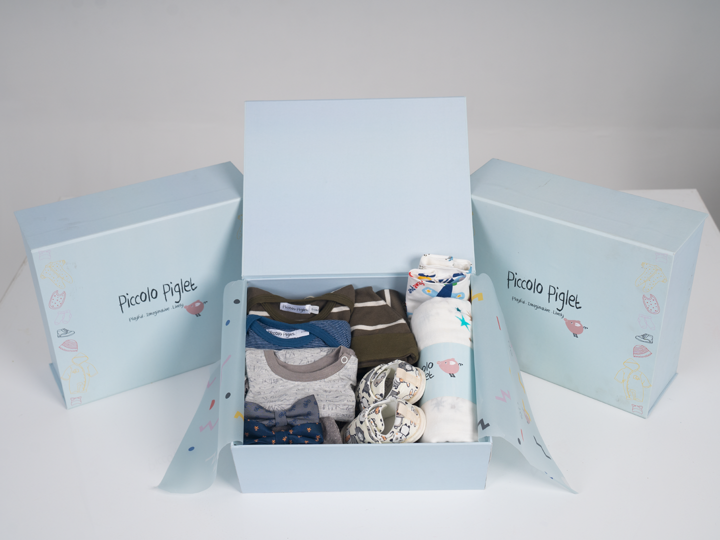 Gift Box (Hamper) - Blue Medium (Boy) 0 to 6 Months