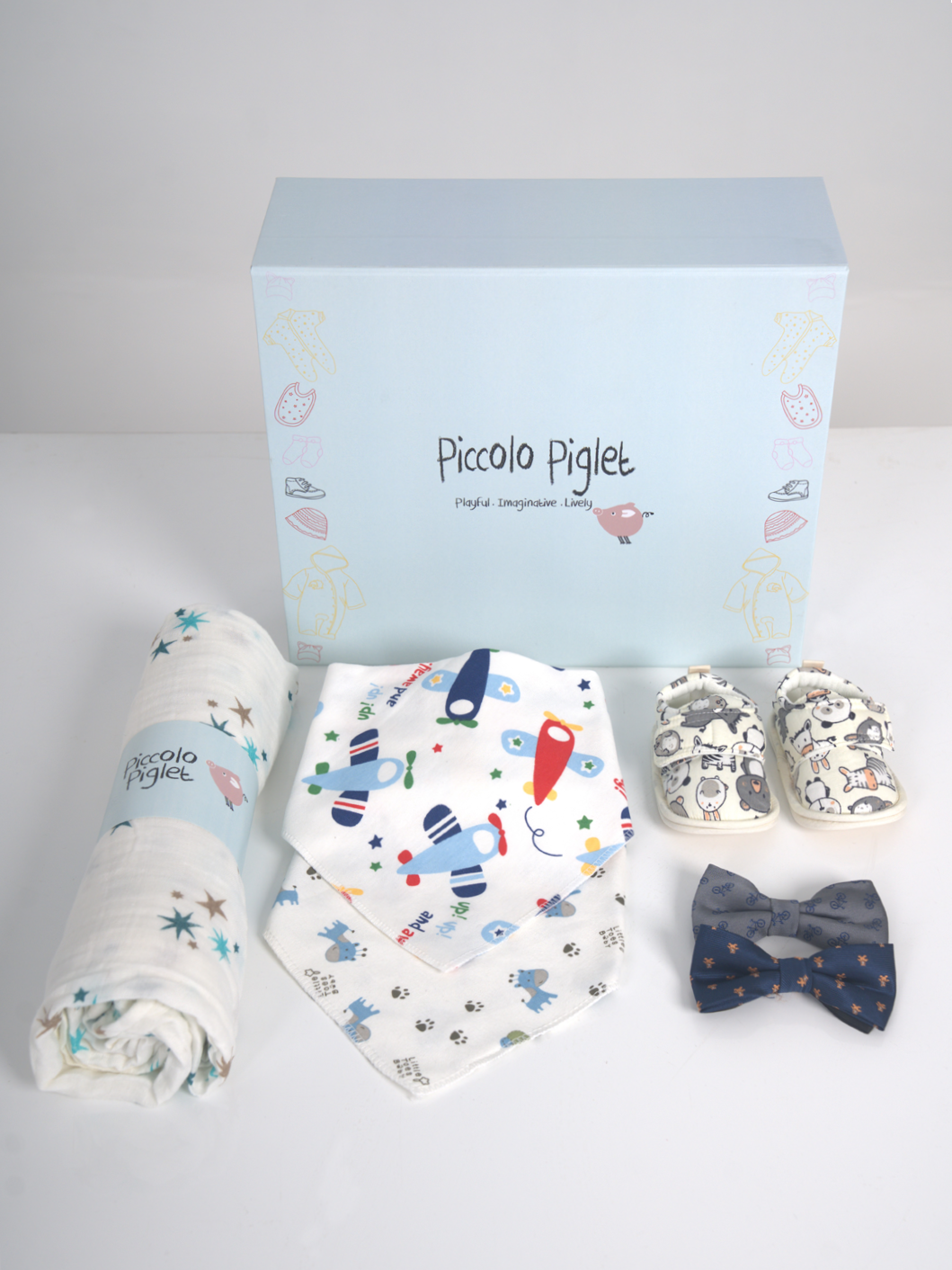 Gift Box (Hamper) - Blue Medium (Boy) 0 to 6 Months