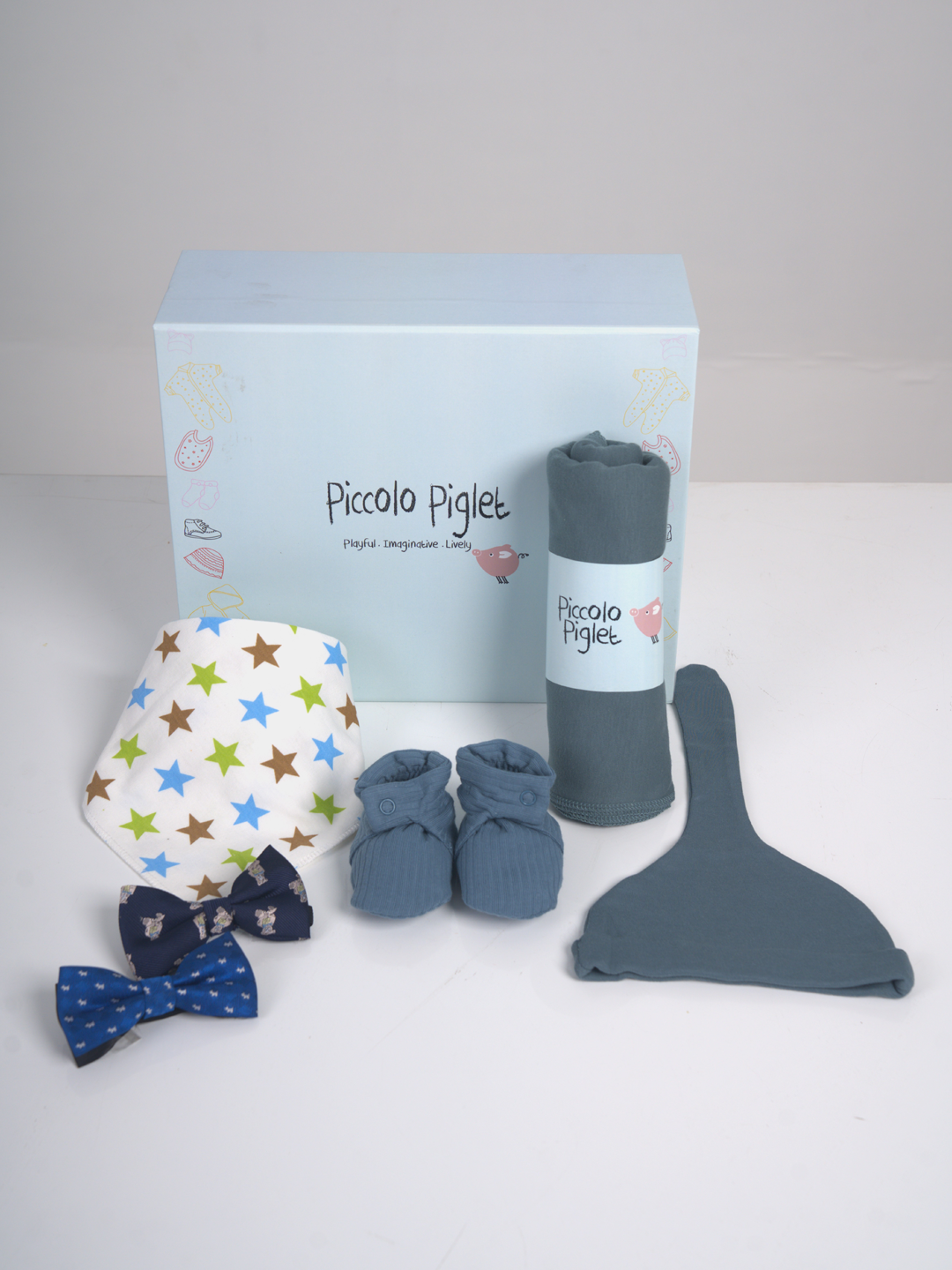 Gift Box (Hamper) - Blue Small (Boy) 0 to 6 Months