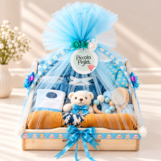 GIFT BASKET (SMALL) 0-6M (Boys) NEW