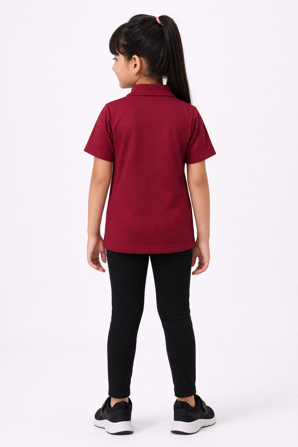 Riding Half Sleeve T-Shirt (Maroon)